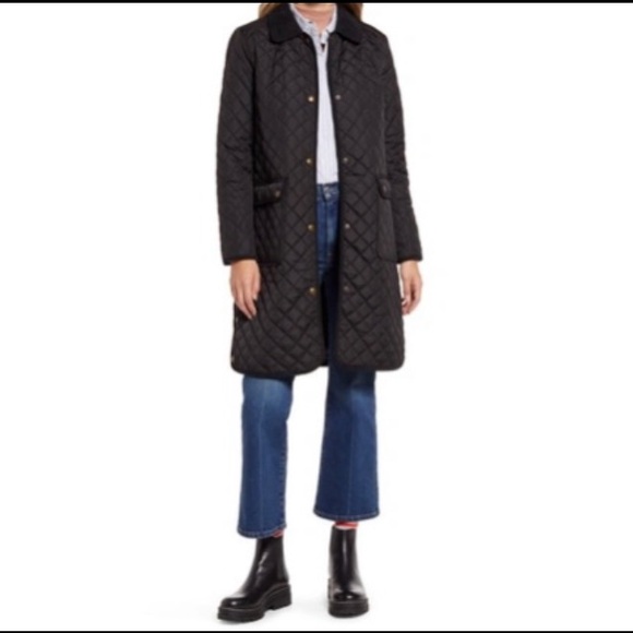 Ralph Lauren Jackets & Blazers - EUC RALPH LAUREN QUILTED BLACK LONGLINE COAT, XS